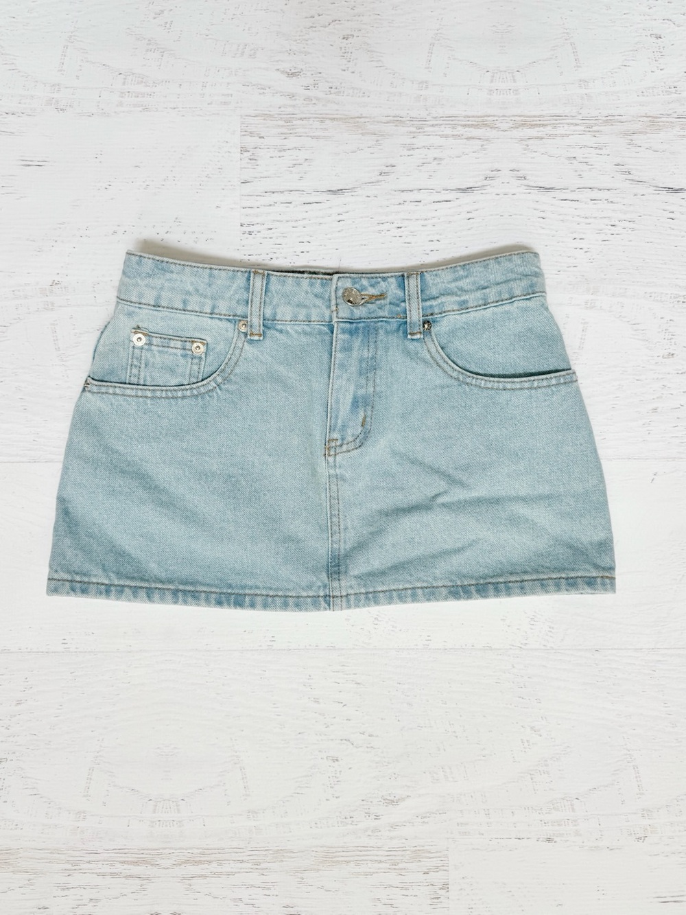 Edikted Denim Mini Skirt XS